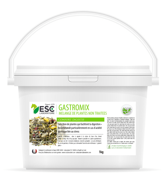 Gastromix – Digestion et acidité gastrique cheval – Mélange de plantes